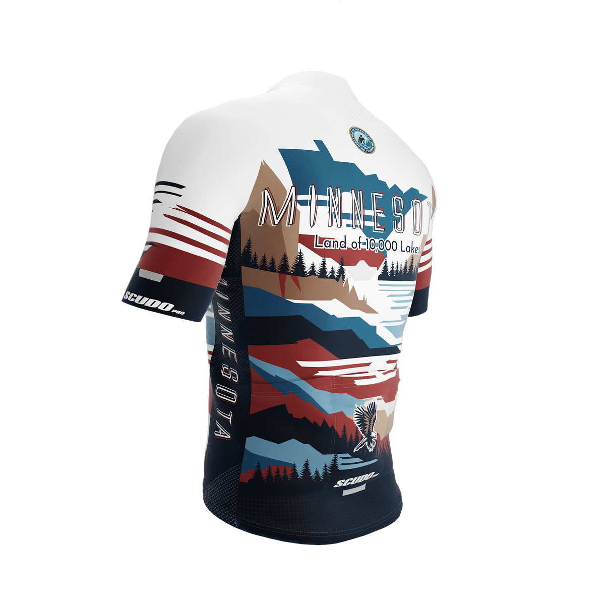 Minnesota US State | Short Sleeve Cycling PRO Jersey | Men and Women
