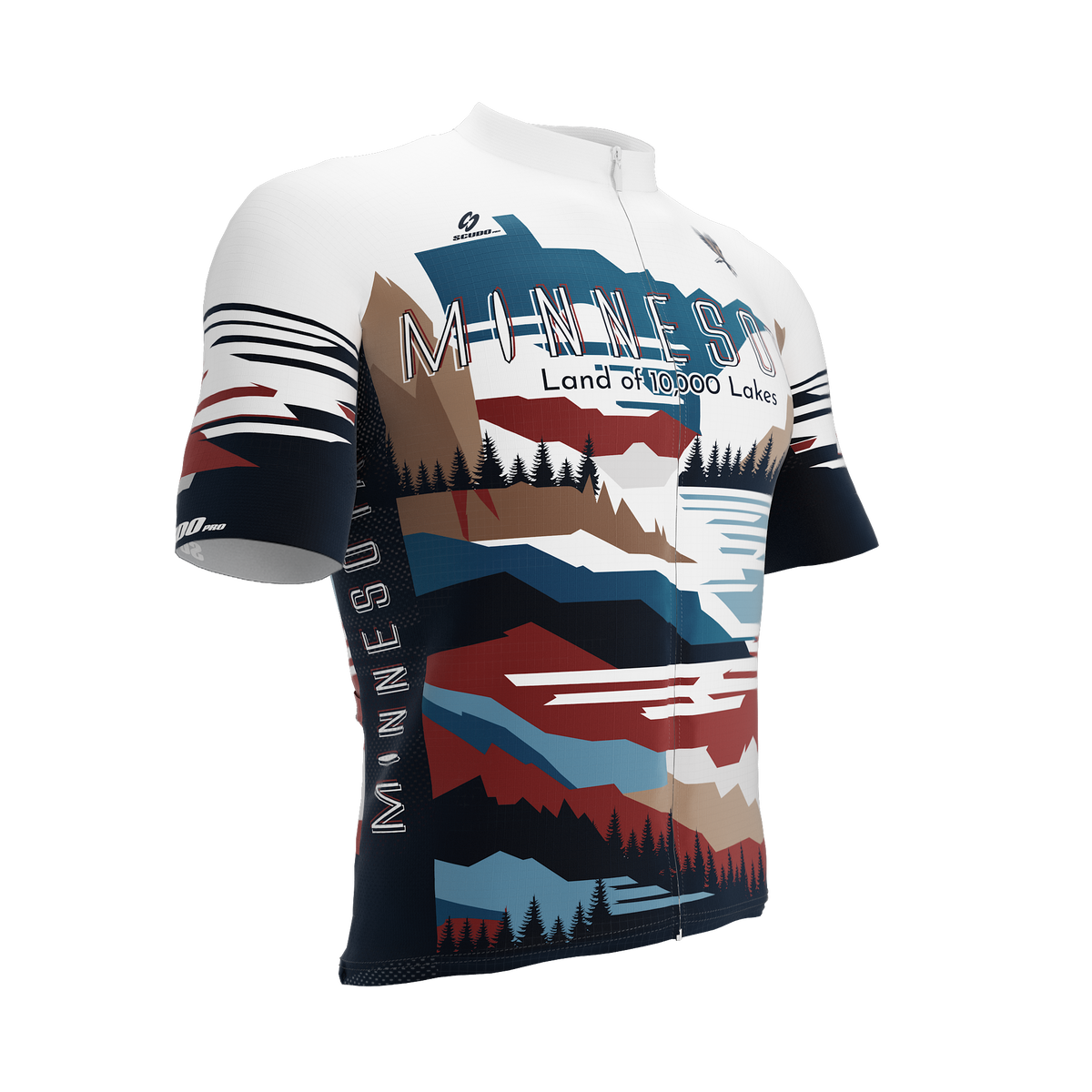 Minnesota US State | Short Sleeve Cycling PRO Jersey | Men and Women