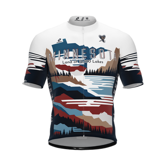 Minnesota US State | Short Sleeve Cycling PRO Jersey | Men and Women
