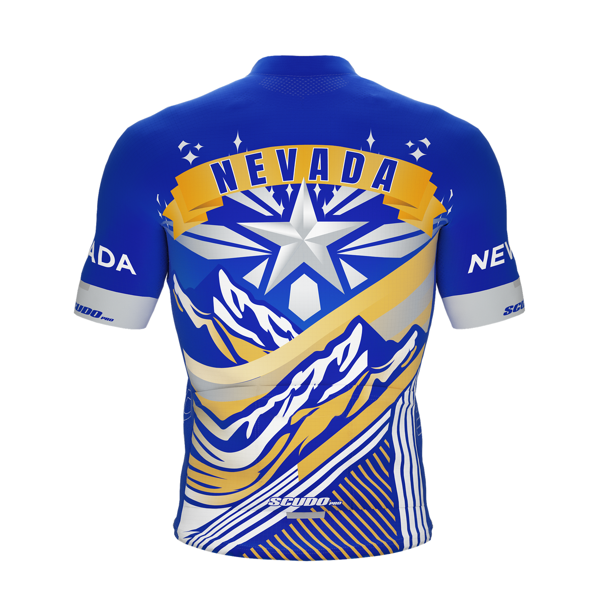 Nevada US State | Short Sleeve Cycling PRO Jersey | V2 | Men and Women