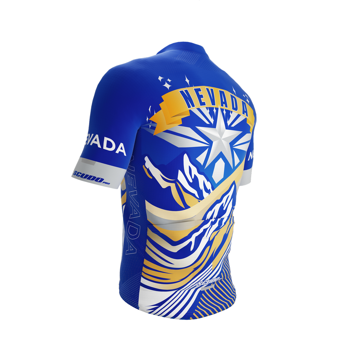 Nevada US State | Short Sleeve Cycling PRO Jersey | V2 | Men and Women