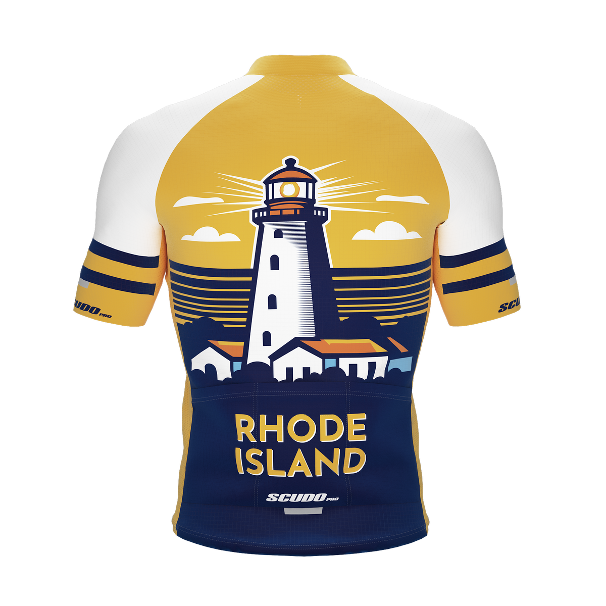 Rhode Island US State | Short Sleeve Cycling PRO Jersey | Men and Women