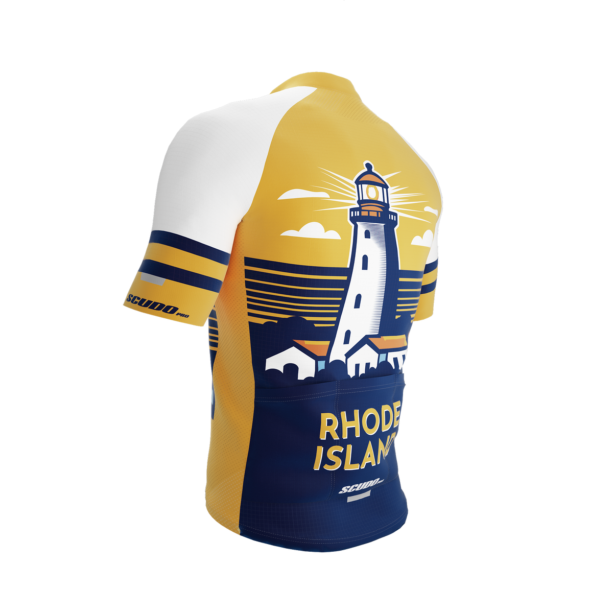 Rhode Island US State | Short Sleeve Cycling PRO Jersey | Men and Women