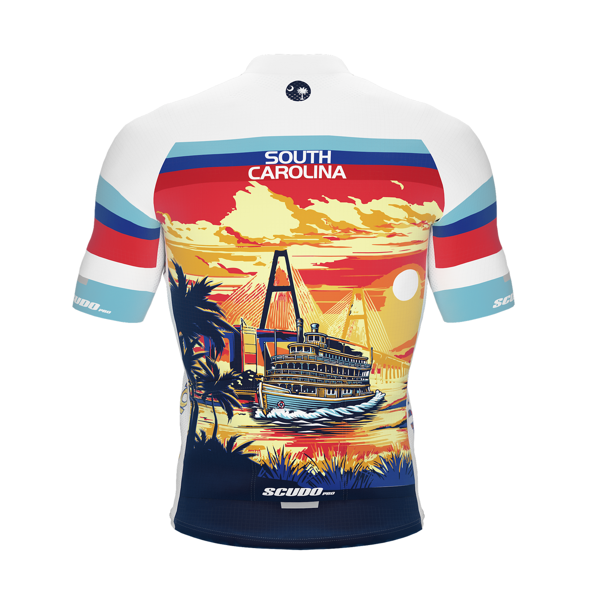 South Carolina US State | Short Sleeve Cycling PRO Jersey | Men and Women