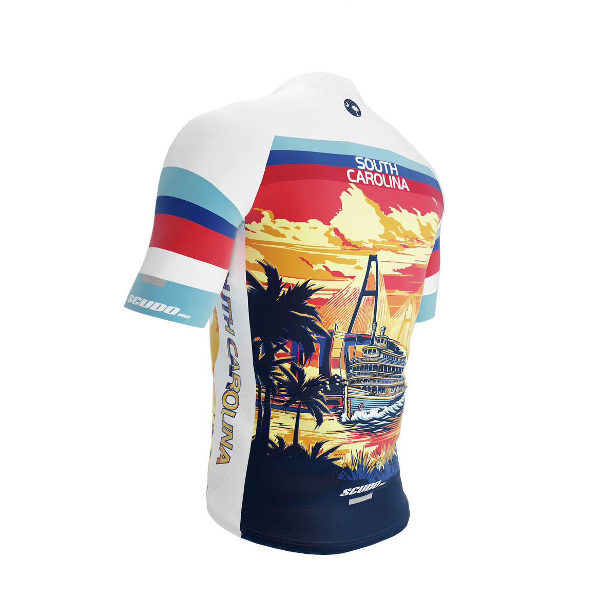 South Carolina US State | Short Sleeve Cycling PRO Jersey | Men and Women