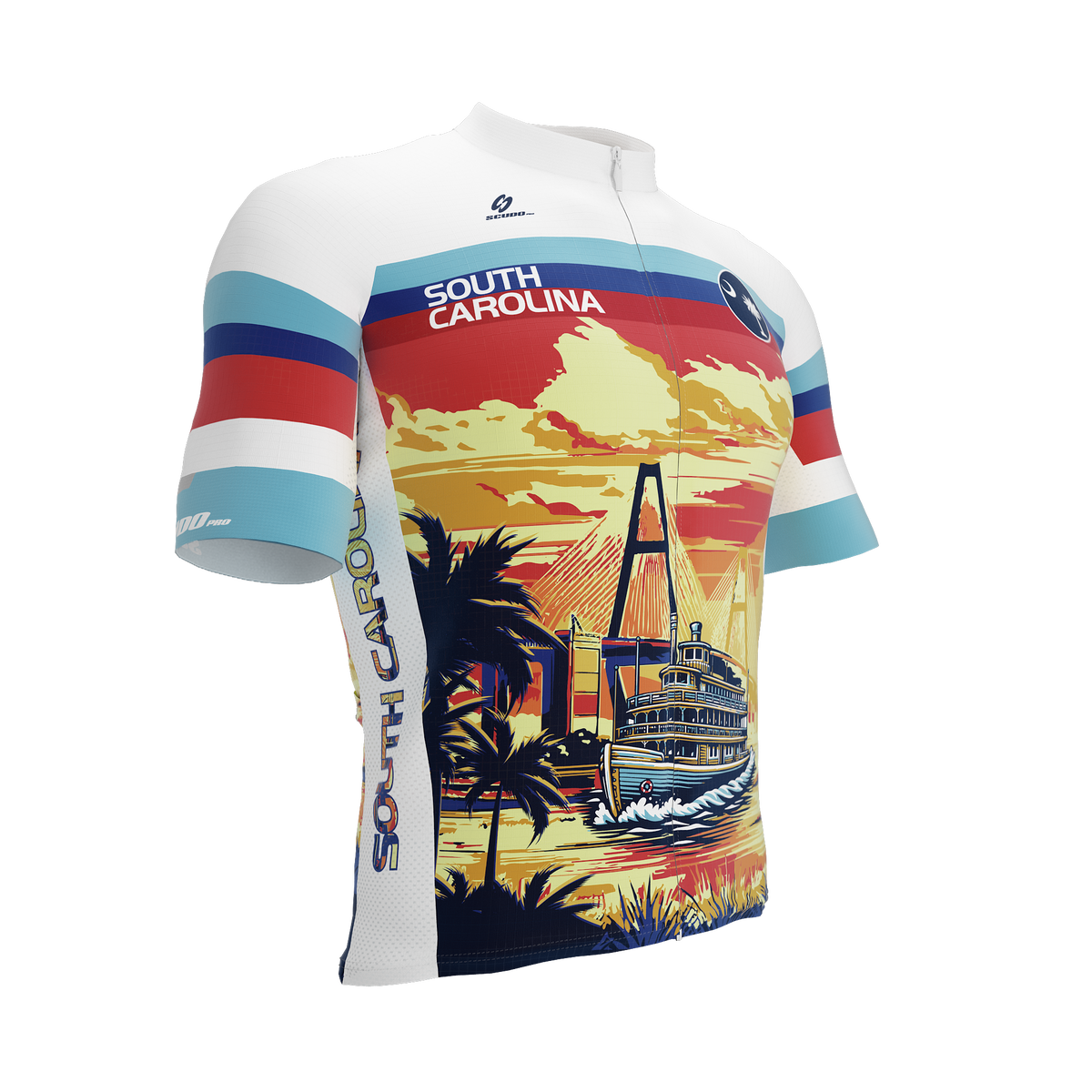 South Carolina US State | Short Sleeve Cycling PRO Jersey | Men and Women