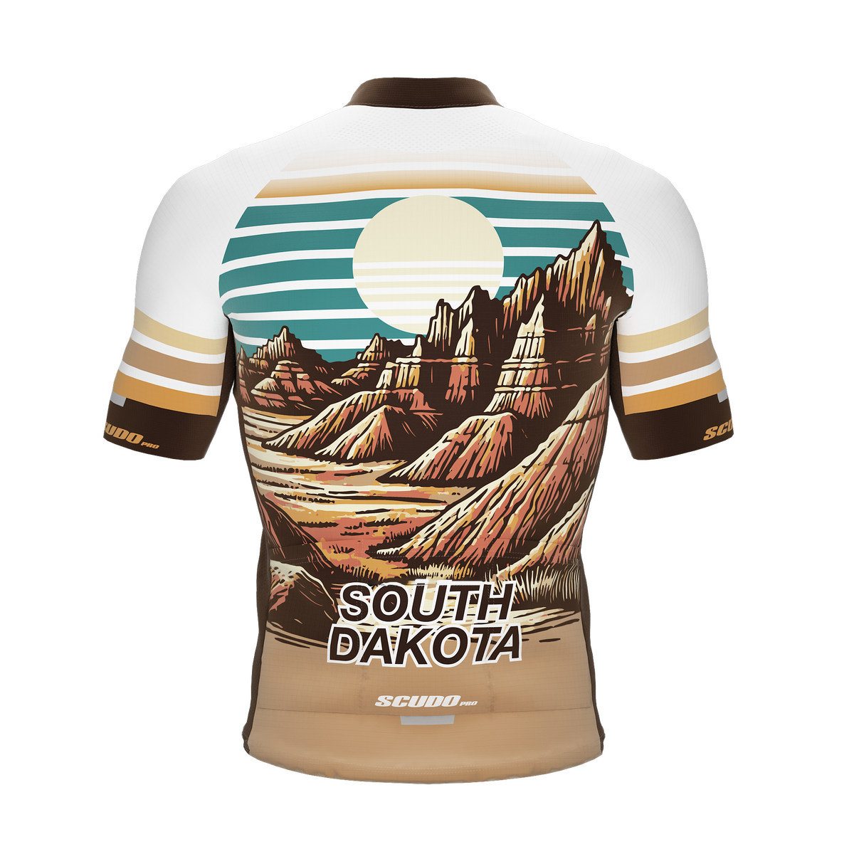 South Dakota US State | Short Sleeve Cycling PRO Jersey | Men and Women