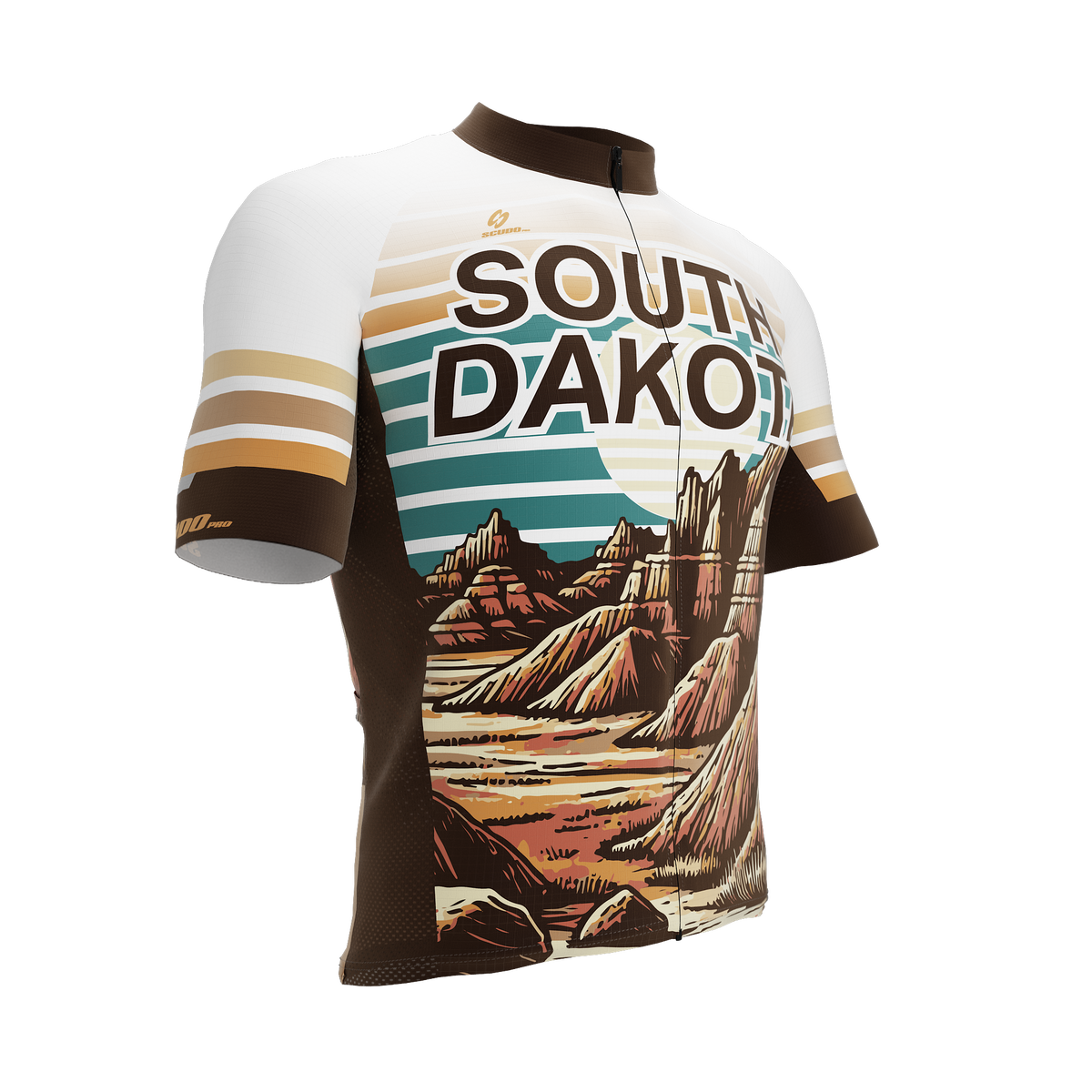 South Dakota US State | Short Sleeve Cycling PRO Jersey | Men and Women