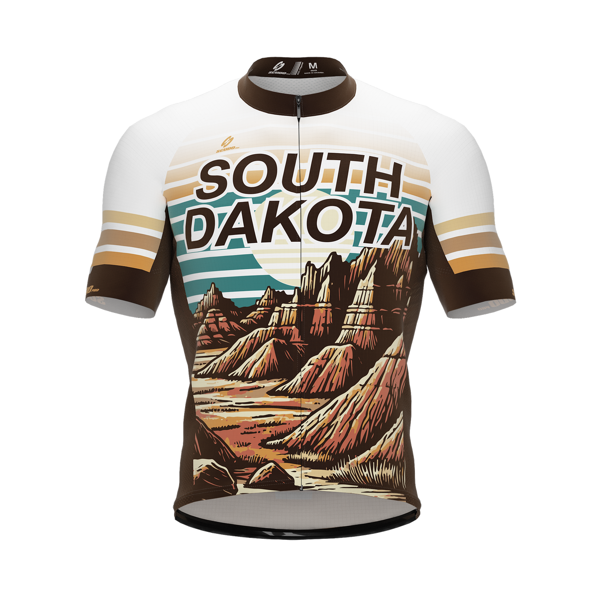South Dakota US State | Short Sleeve Cycling PRO Jersey | Men and Women