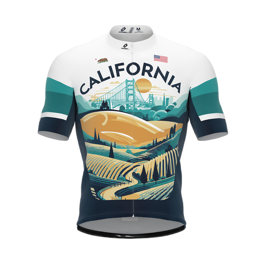 California US State | Short Sleeve Cycling PRO Jersey | Men and Women