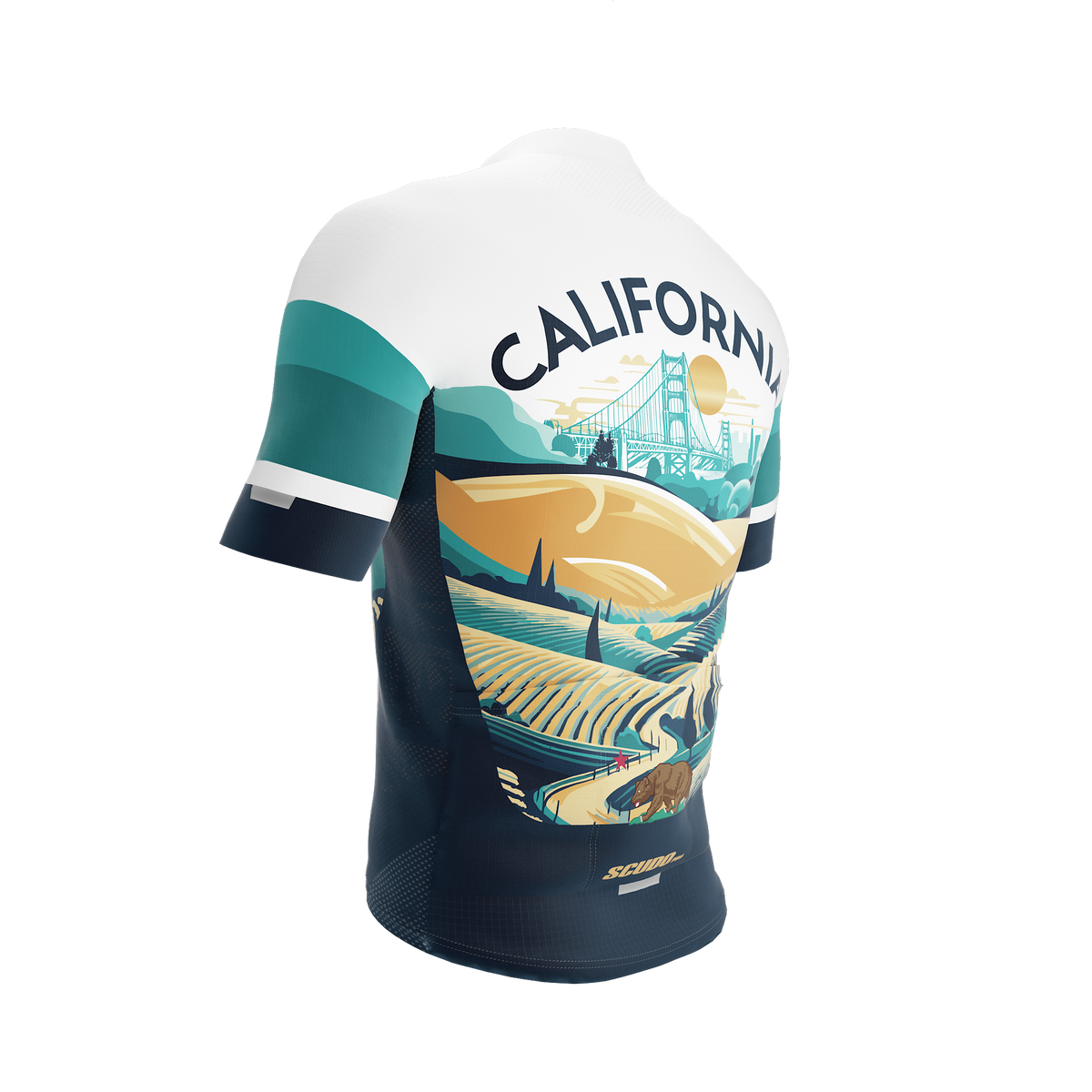 California US State | Short Sleeve Cycling PRO Jersey | Men and Women