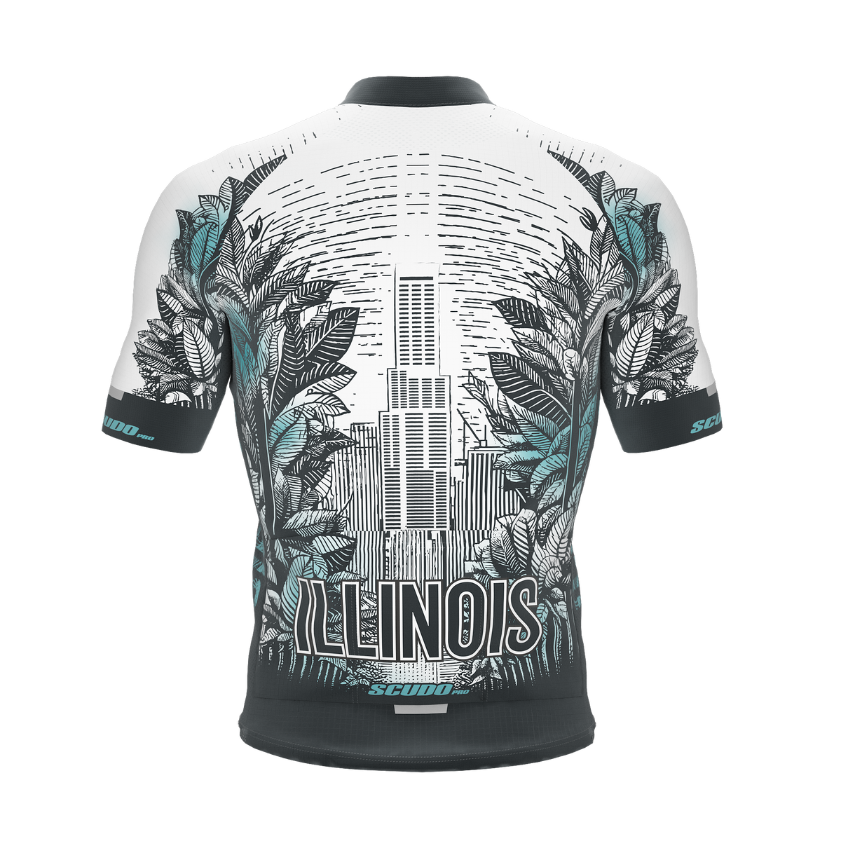 Illinois US State | Short Sleeve Cycling PRO Jersey | Men and Women