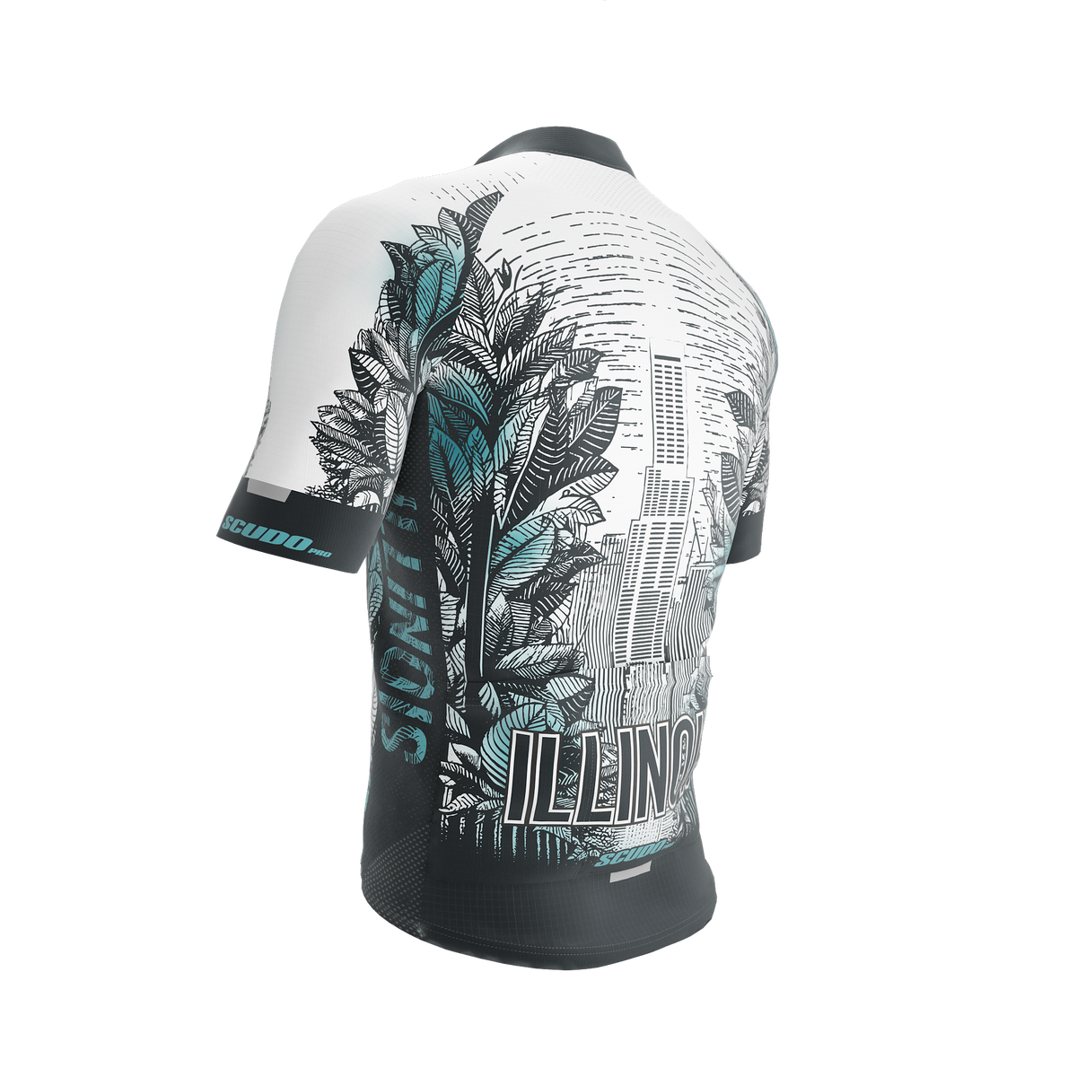 Illinois US State | Short Sleeve Cycling PRO Jersey | Men and Women