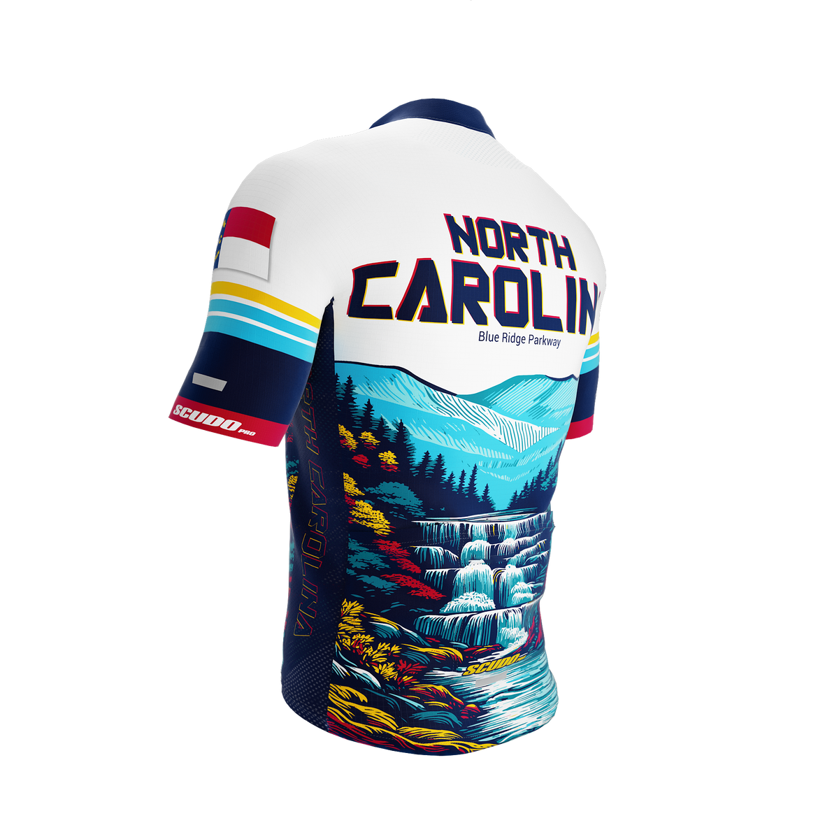 North Carolina US State | Short Sleeve Cycling PRO Jersey | Men and Women