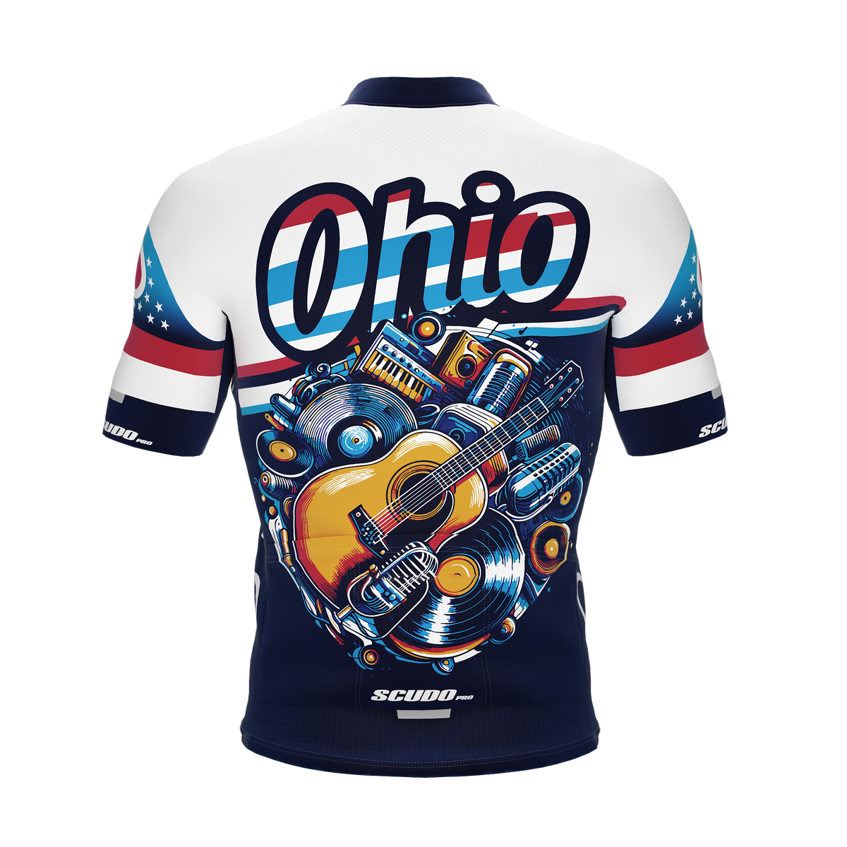 Ohio US State | Short Sleeve Cycling PRO Jersey | Men and Women
