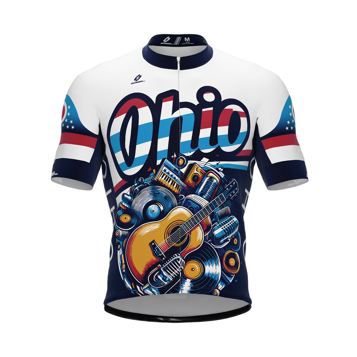 Ohio US State | Short Sleeve Cycling PRO Jersey | Men and Women