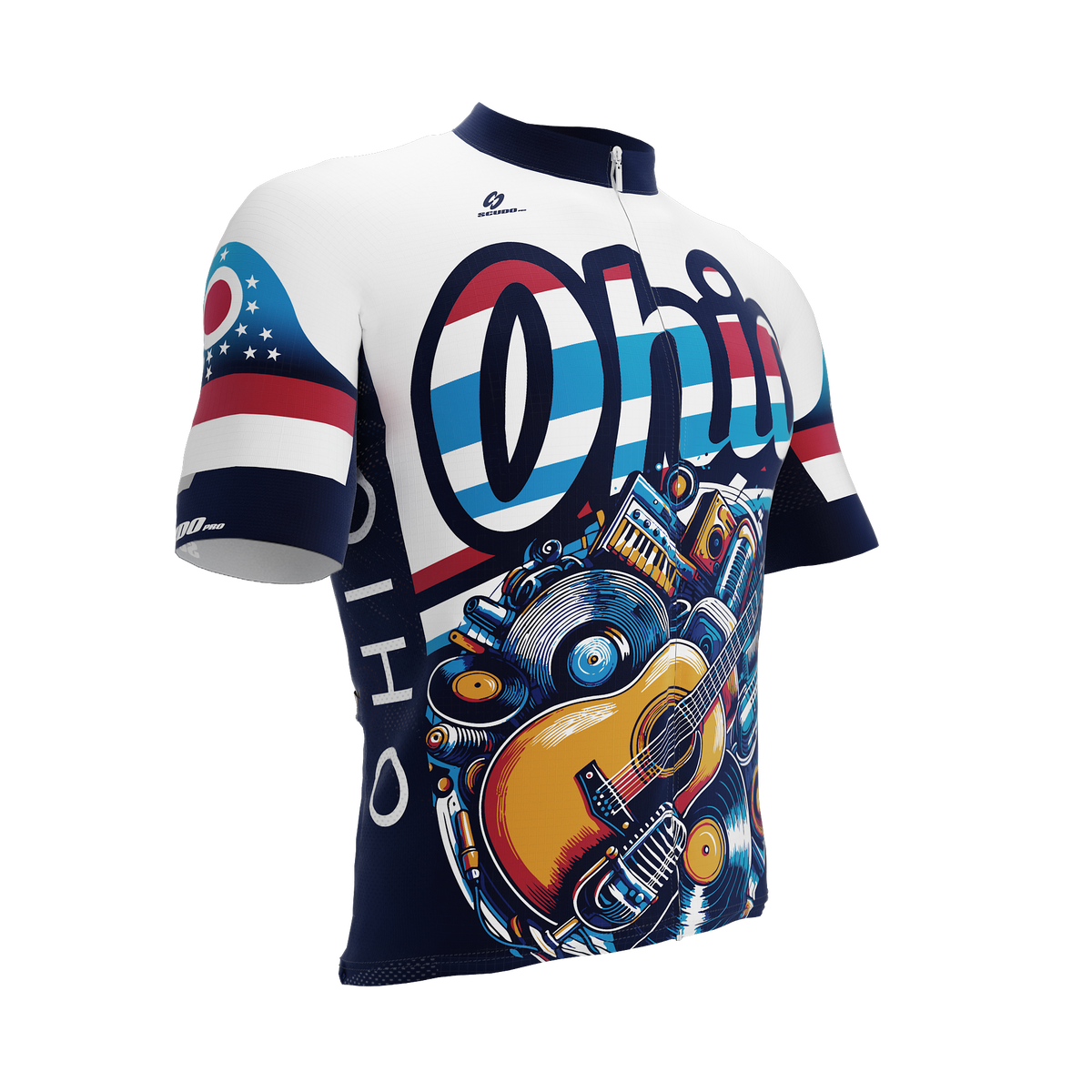 Ohio US State | Short Sleeve Cycling PRO Jersey | Men and Women