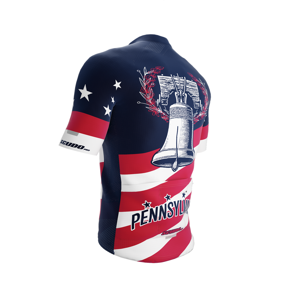 Pennsylvania US State | Short Sleeve Cycling PRO Jersey | Men and Women