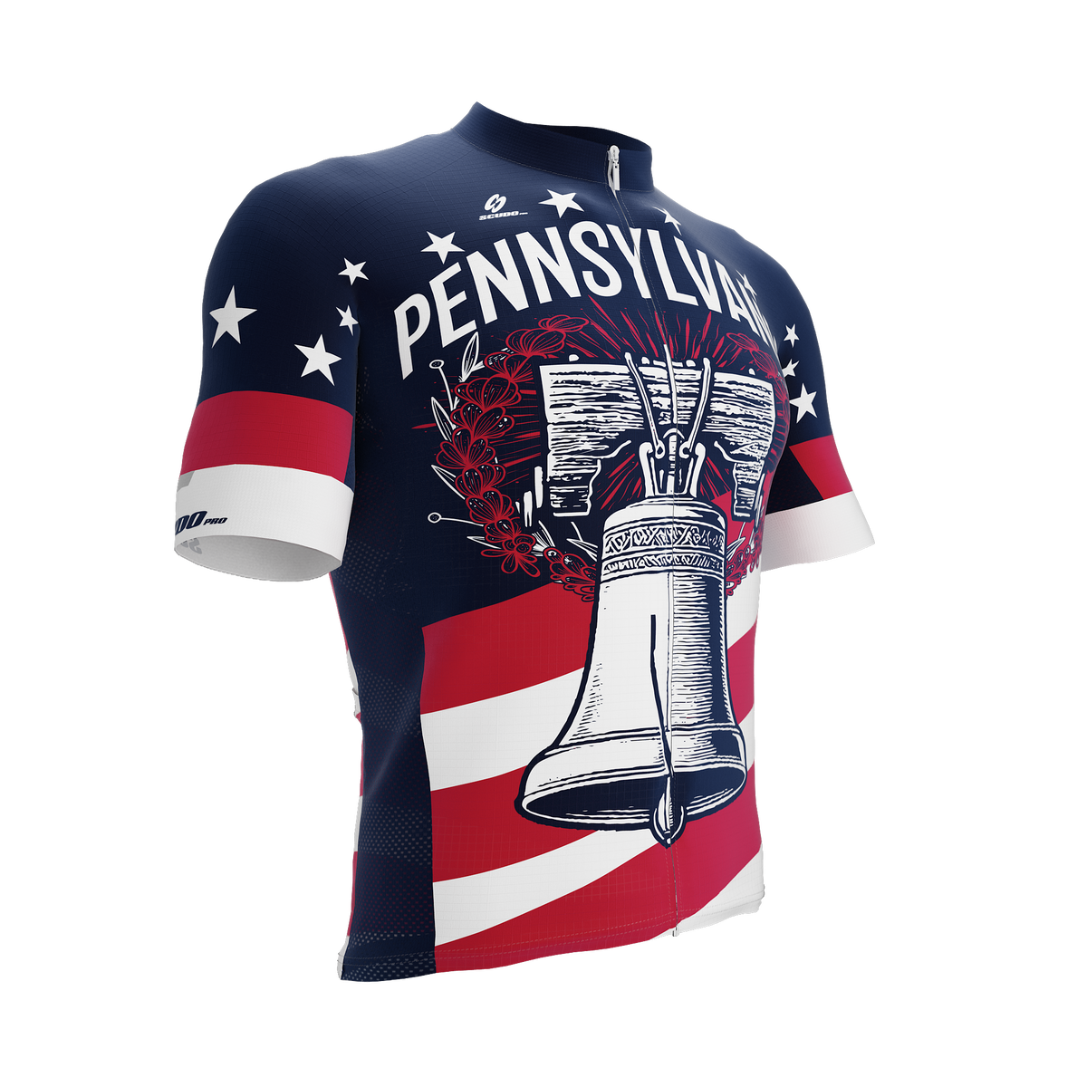 Pennsylvania US State | Short Sleeve Cycling PRO Jersey | Men and Women