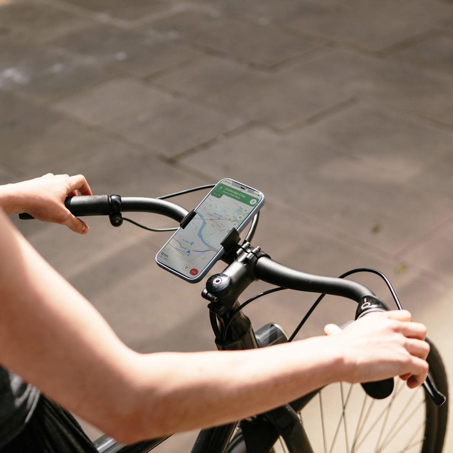 Loop Mount Universal Bike Phone Holder - 360° Rotation, All Smartphones, Silver