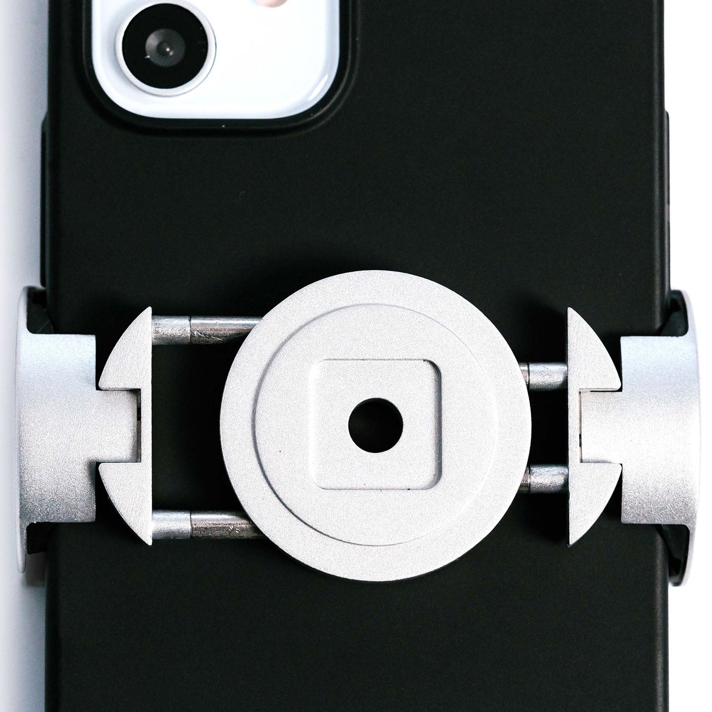 Loop - Micro Mount - Ultra-Compact Bicycle Stem Cap Phone Mount-Silver