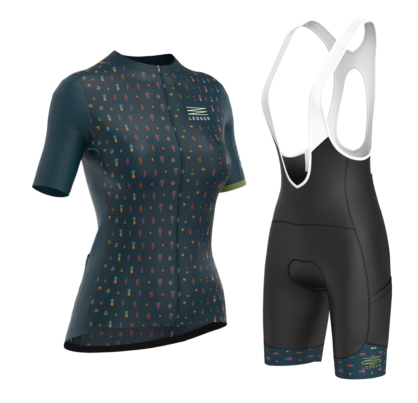 Ledger Green - Women's Bib Shorts