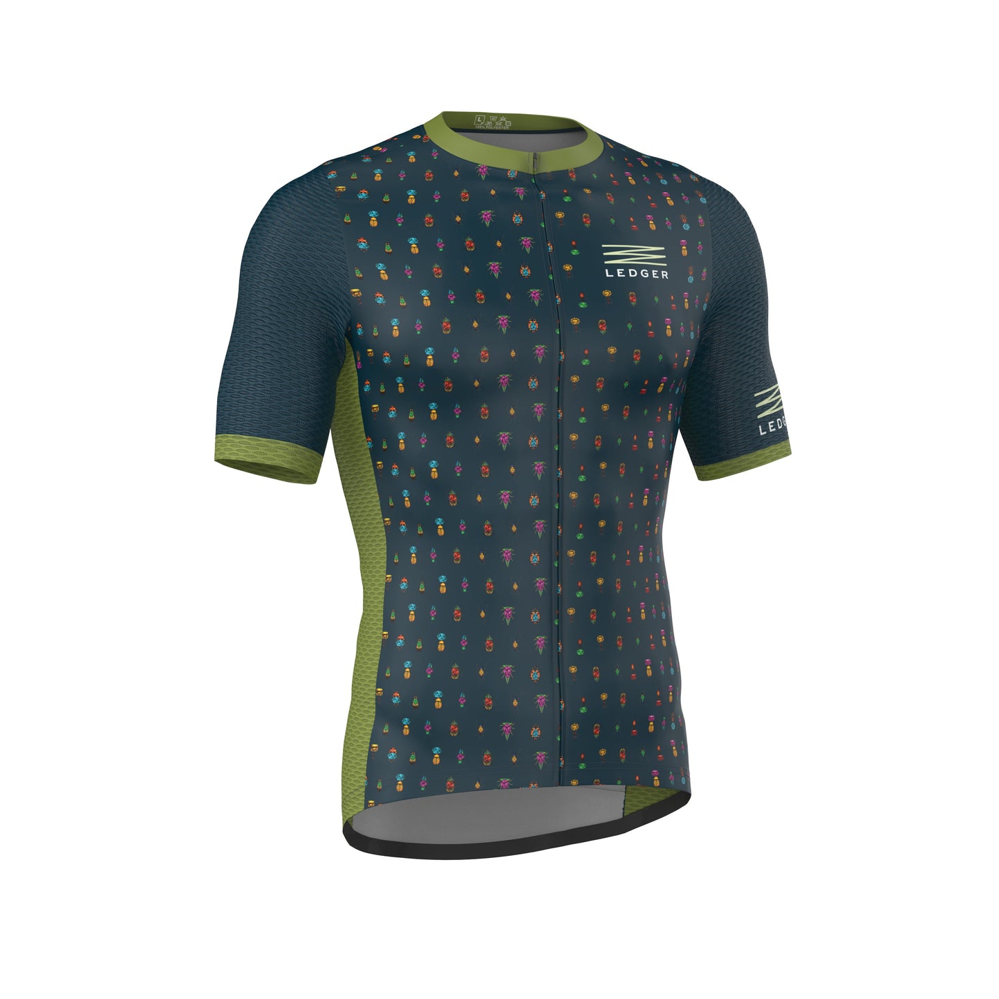 Ledger Green Men’s Jersey – Club Fit, Breathable Performance with Four-Pocket Storage