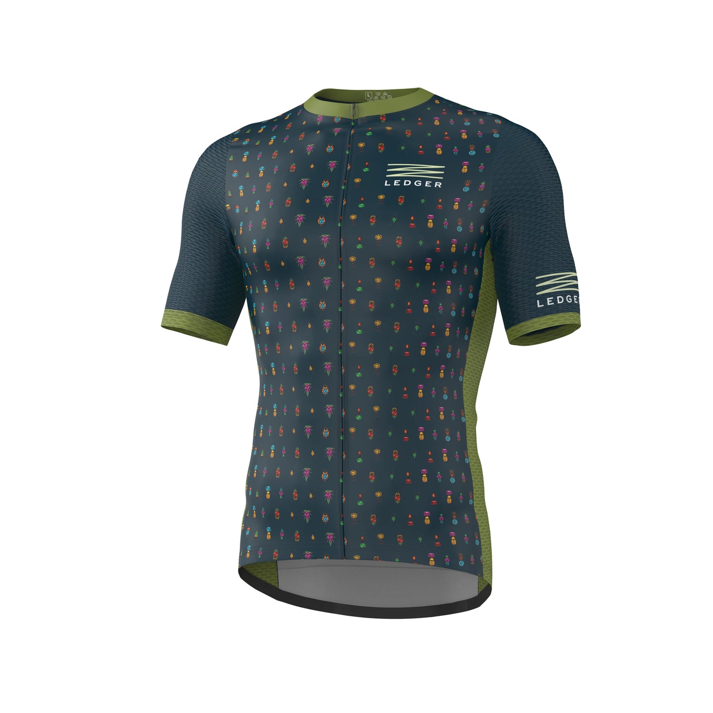 Ledger Green Men’s Jersey – Club Fit, Breathable Performance with Four-Pocket Storage