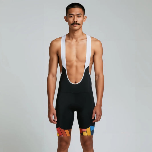 Ledger Mosaic Men’s Bib Shorts – Performance Fit and Comfort