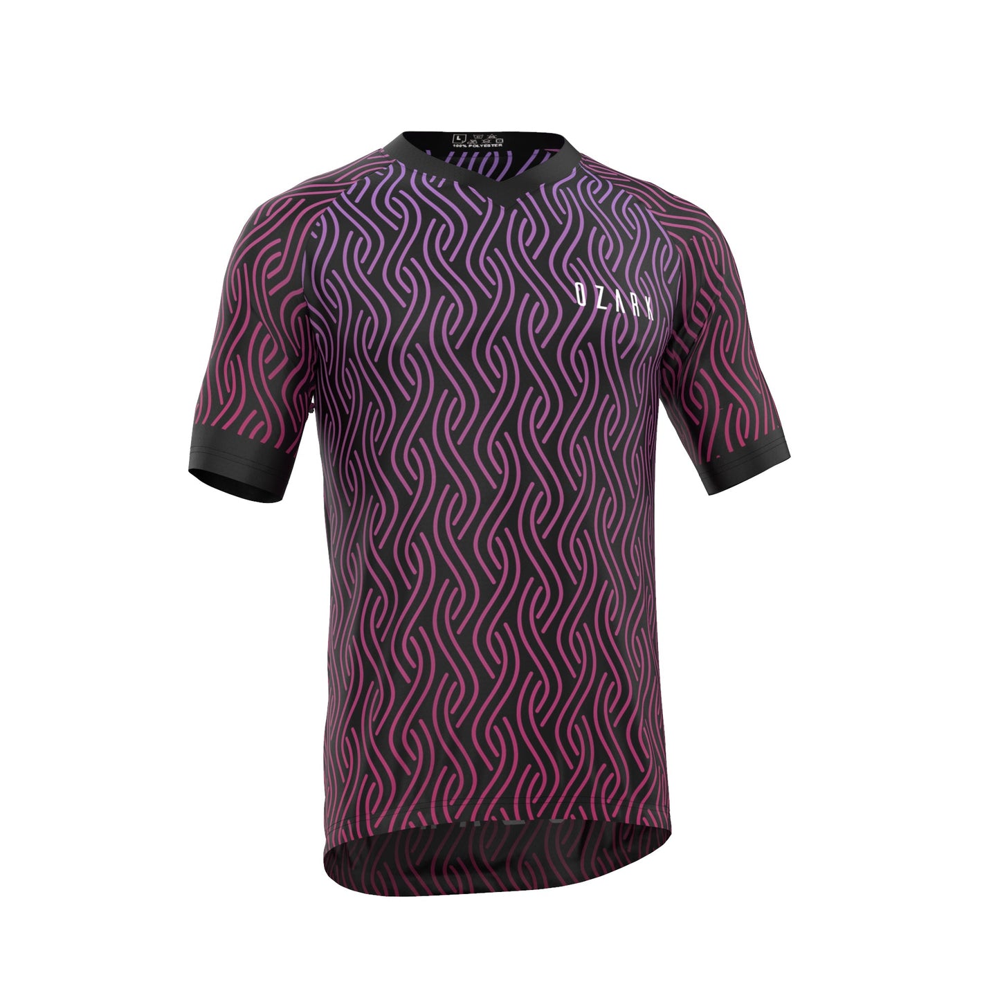 Men's MTB Short Sleeve Jersey | Purple Twist