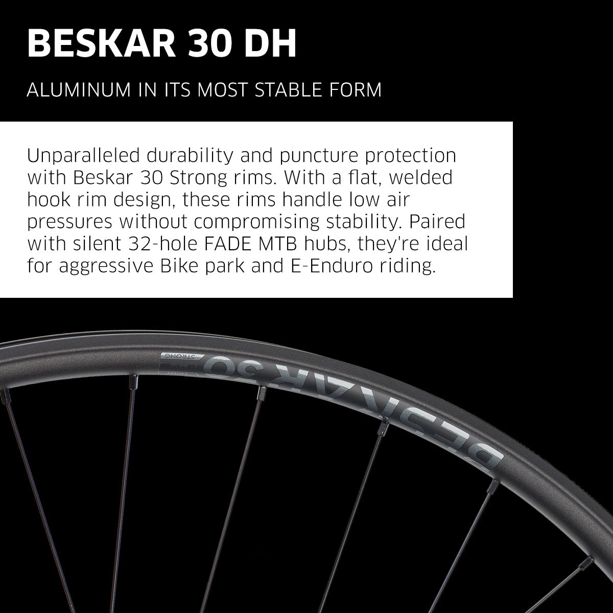 NEWMEN Wheelset - Beskar 30 Downhill (Front Wheel - 29" 32h FADE SP 6B 15-20x110 / Rear Wheel 29" 32h FADE SP 6B 12x148 XD)