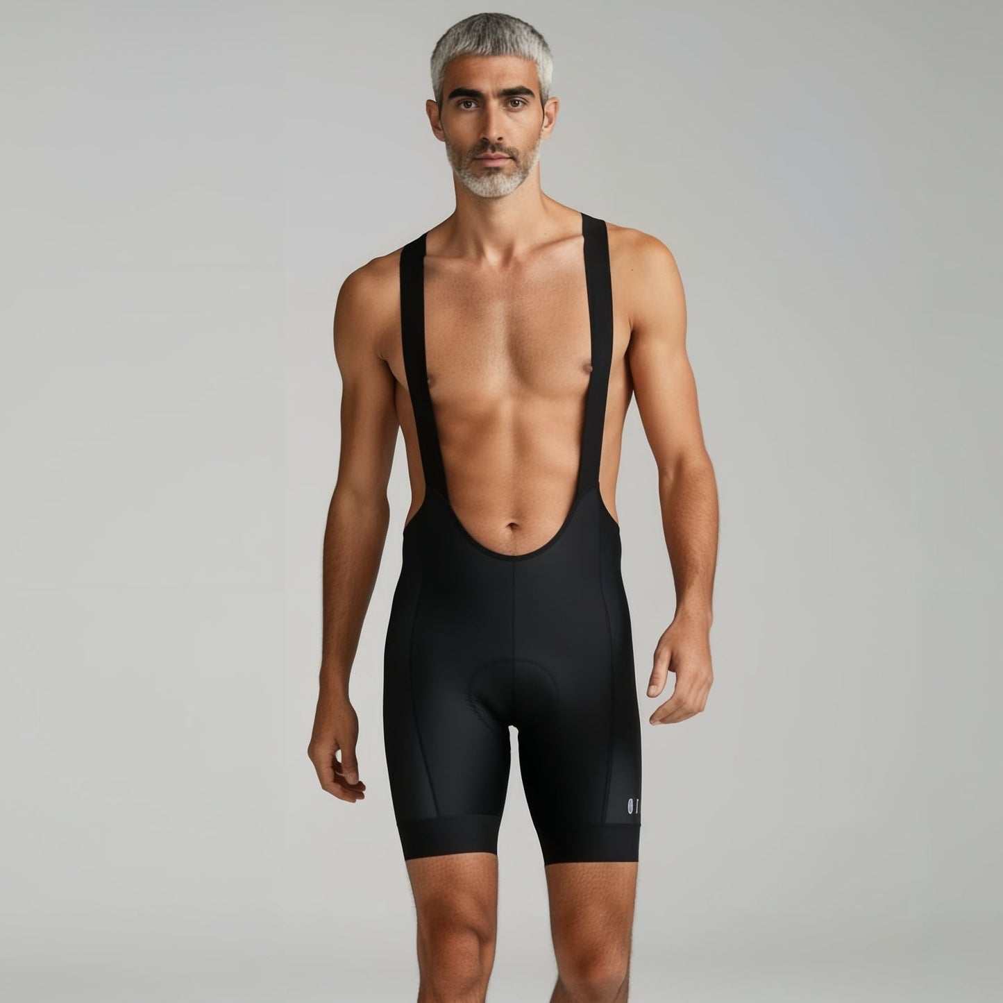 Ozark Cycling Men’s White Polka Dot Bib Shorts – Performance Fit, Comfort, and All-Day Support