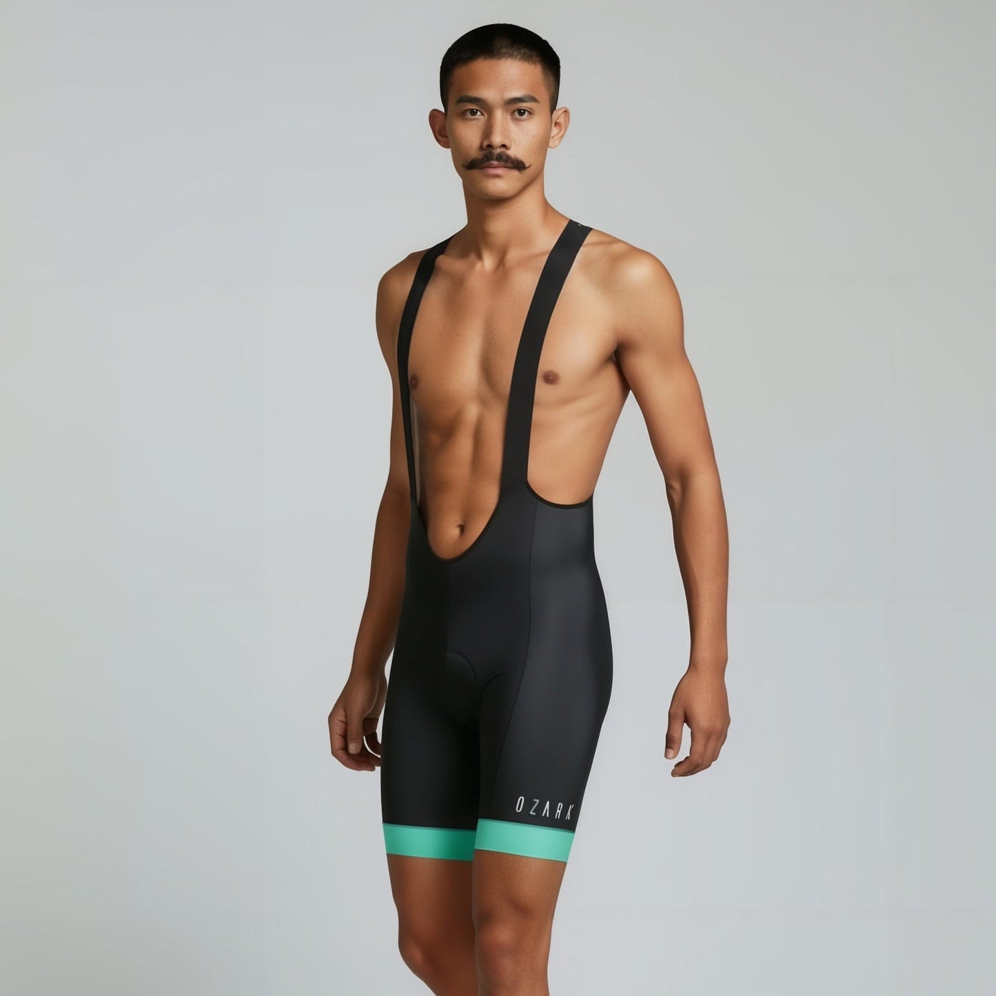Men's Bib Shorts - Black Polka Dot