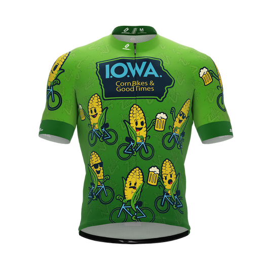 IOWA US State | Corn | Short Sleeve Cycling PRO Jersey
