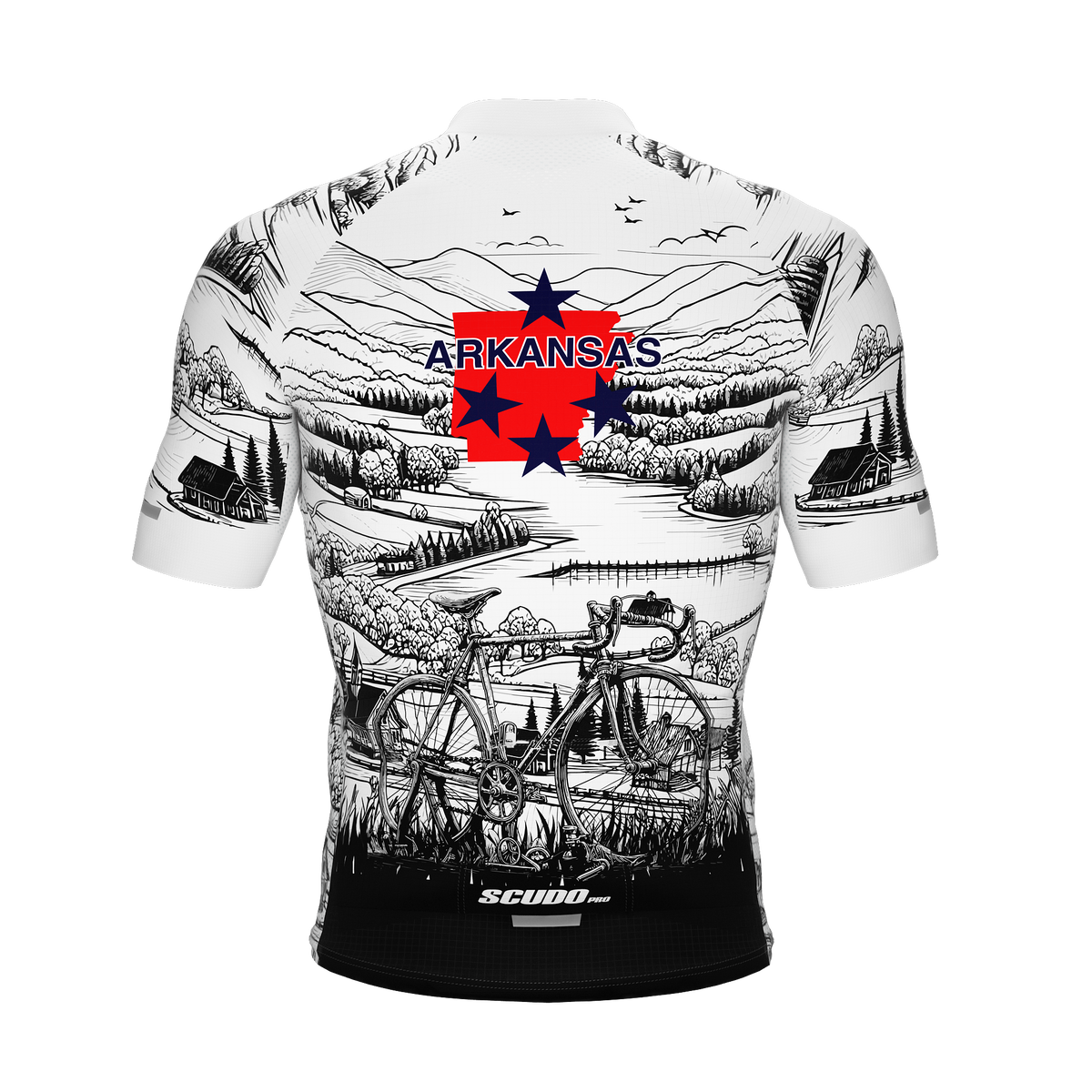 Arkansas US State | V1 | Short Sleeve Cycling PRO Jersey