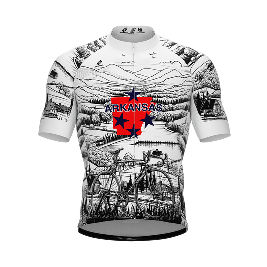 Arkansas US State | V1 | Short Sleeve Cycling PRO Jersey