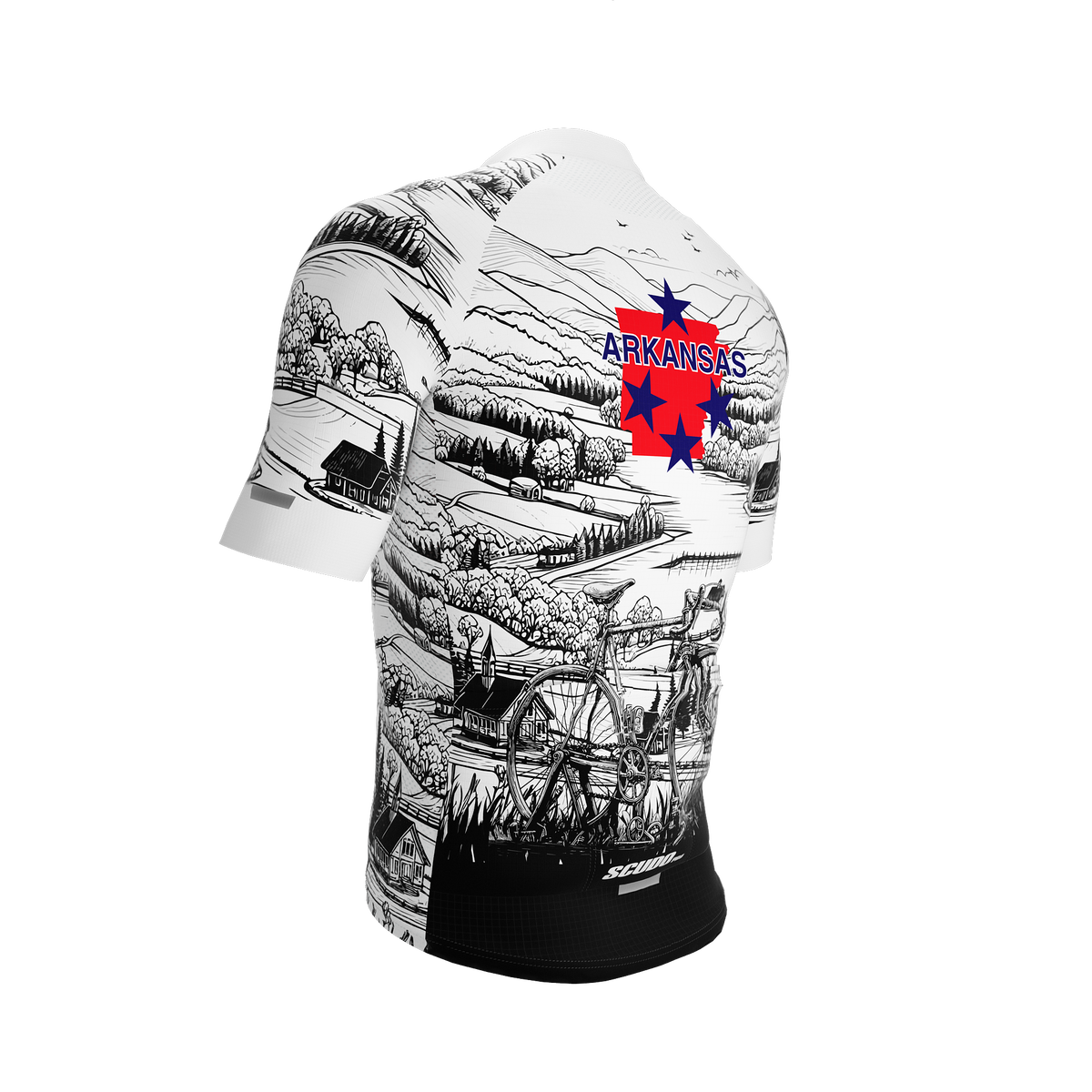 Arkansas US State | V1 | Short Sleeve Cycling PRO Jersey