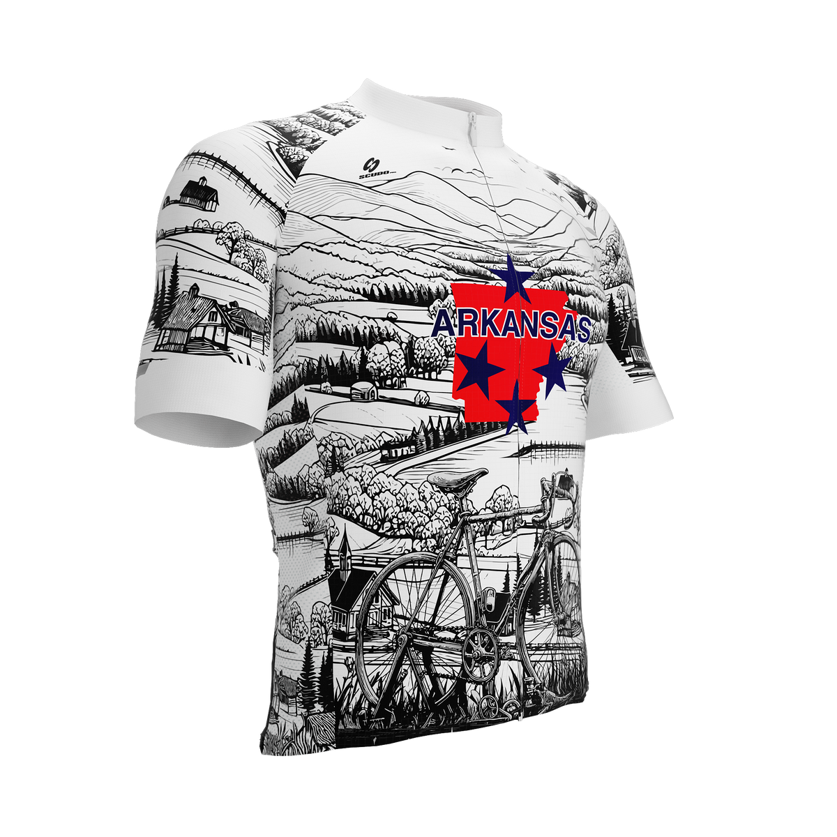 Arkansas US State | V1 | Short Sleeve Cycling PRO Jersey