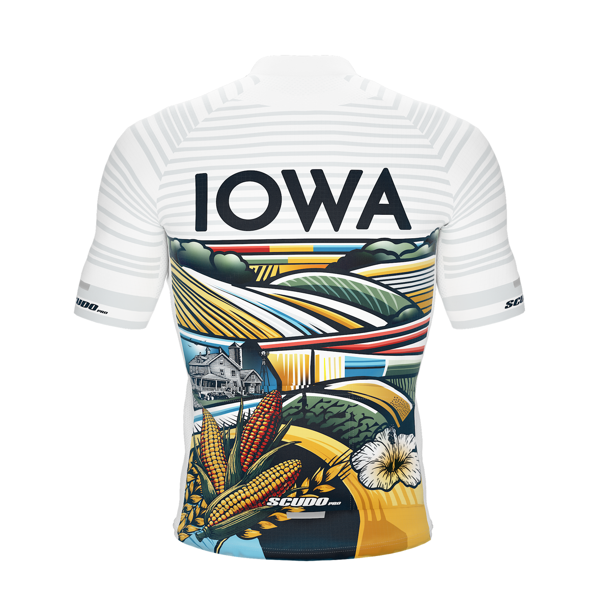 IOWA US State | Short Sleeve Cycling PRO Jersey | Men and Women