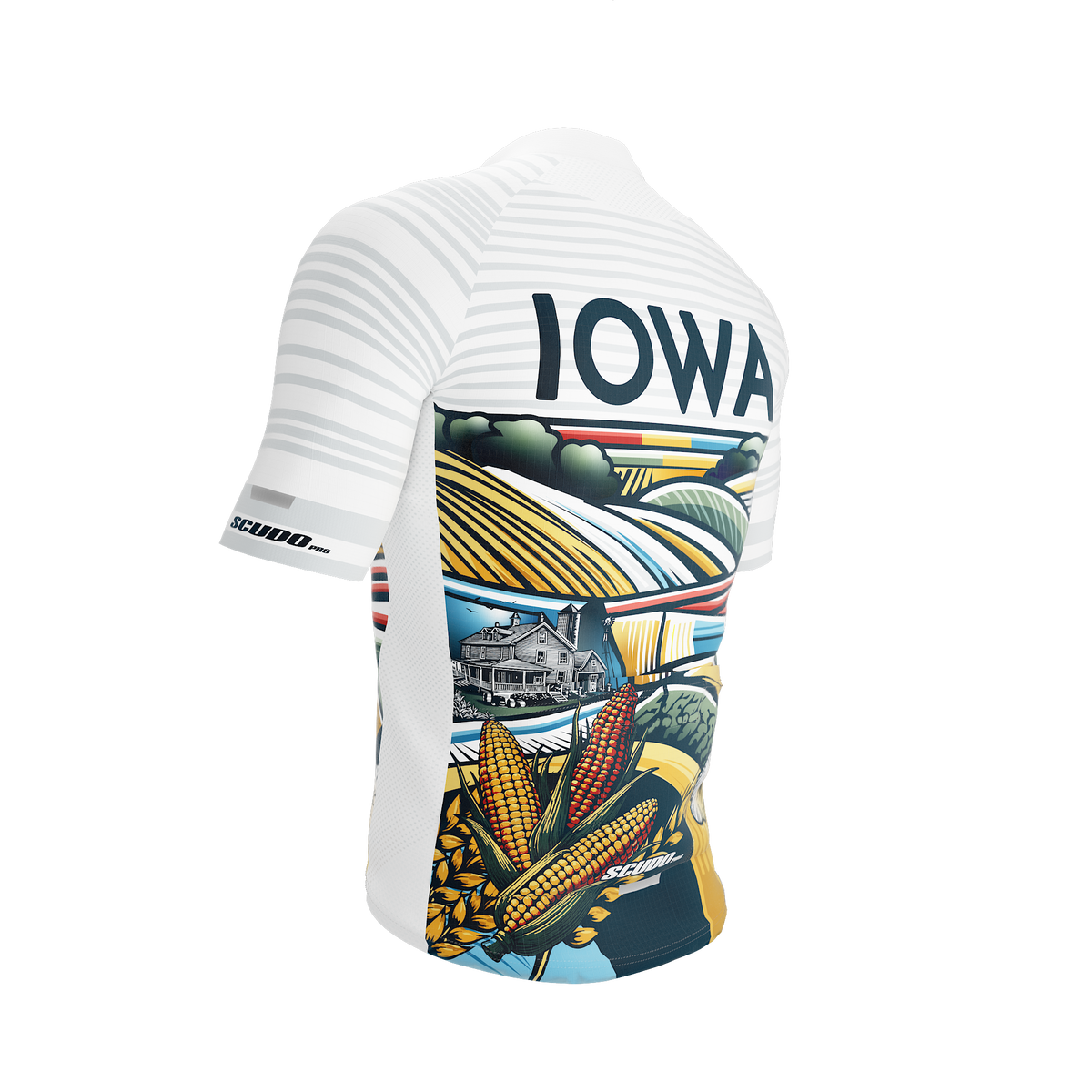 IOWA US State | Short Sleeve Cycling PRO Jersey | Men and Women