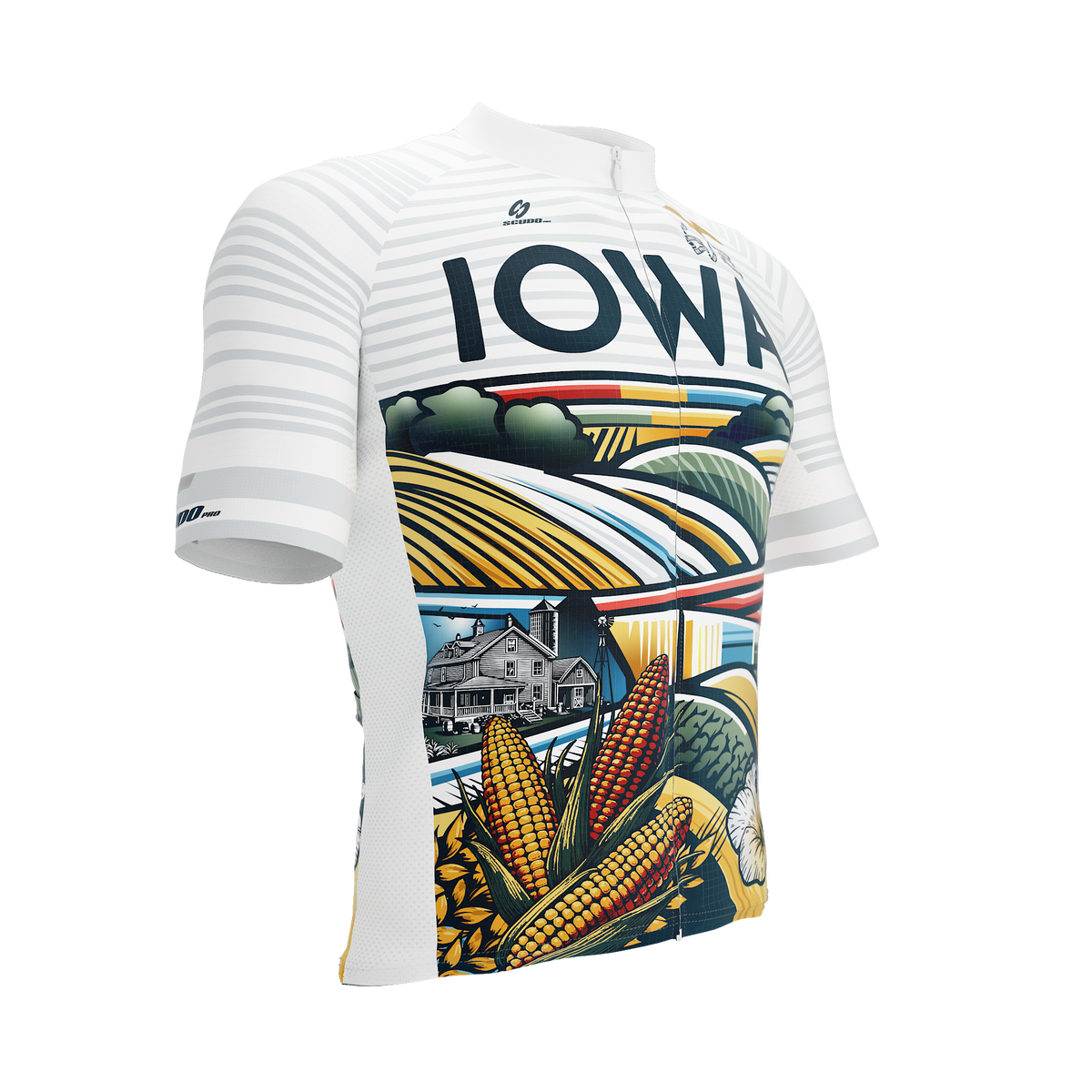 IOWA US State | Short Sleeve Cycling PRO Jersey | Men and Women