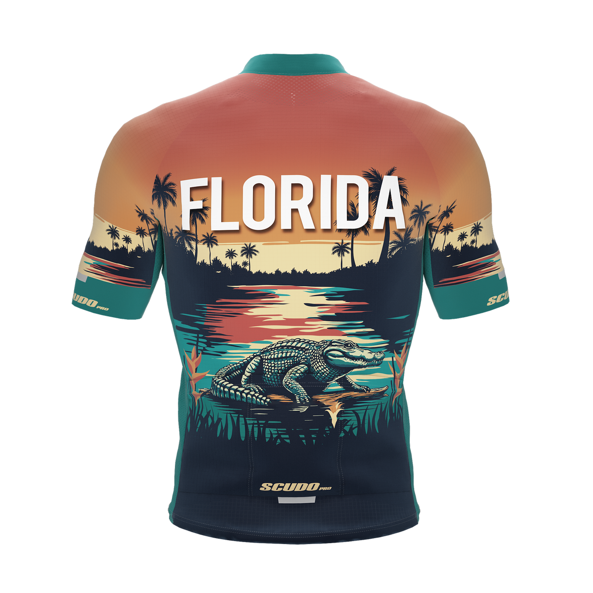 Florida US State | Short Sleeve Cycling PRO Jersey | Men and Women