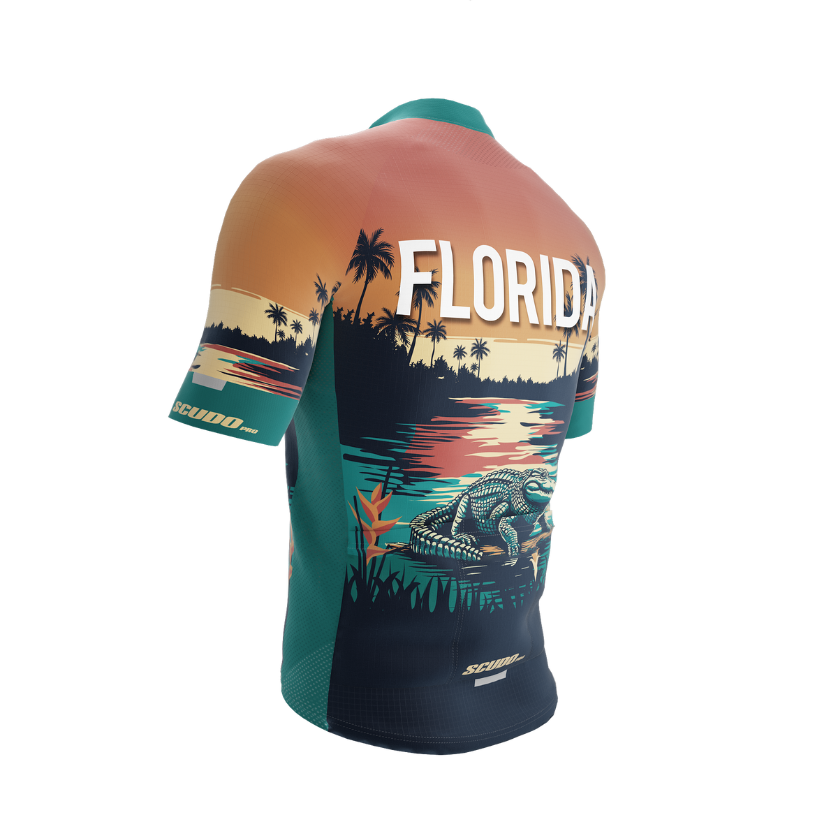 Florida US State | Short Sleeve Cycling PRO Jersey | Men and Women