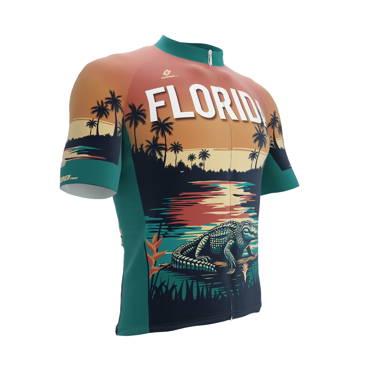 Florida US State | Short Sleeve Cycling PRO Jersey | Men and Women