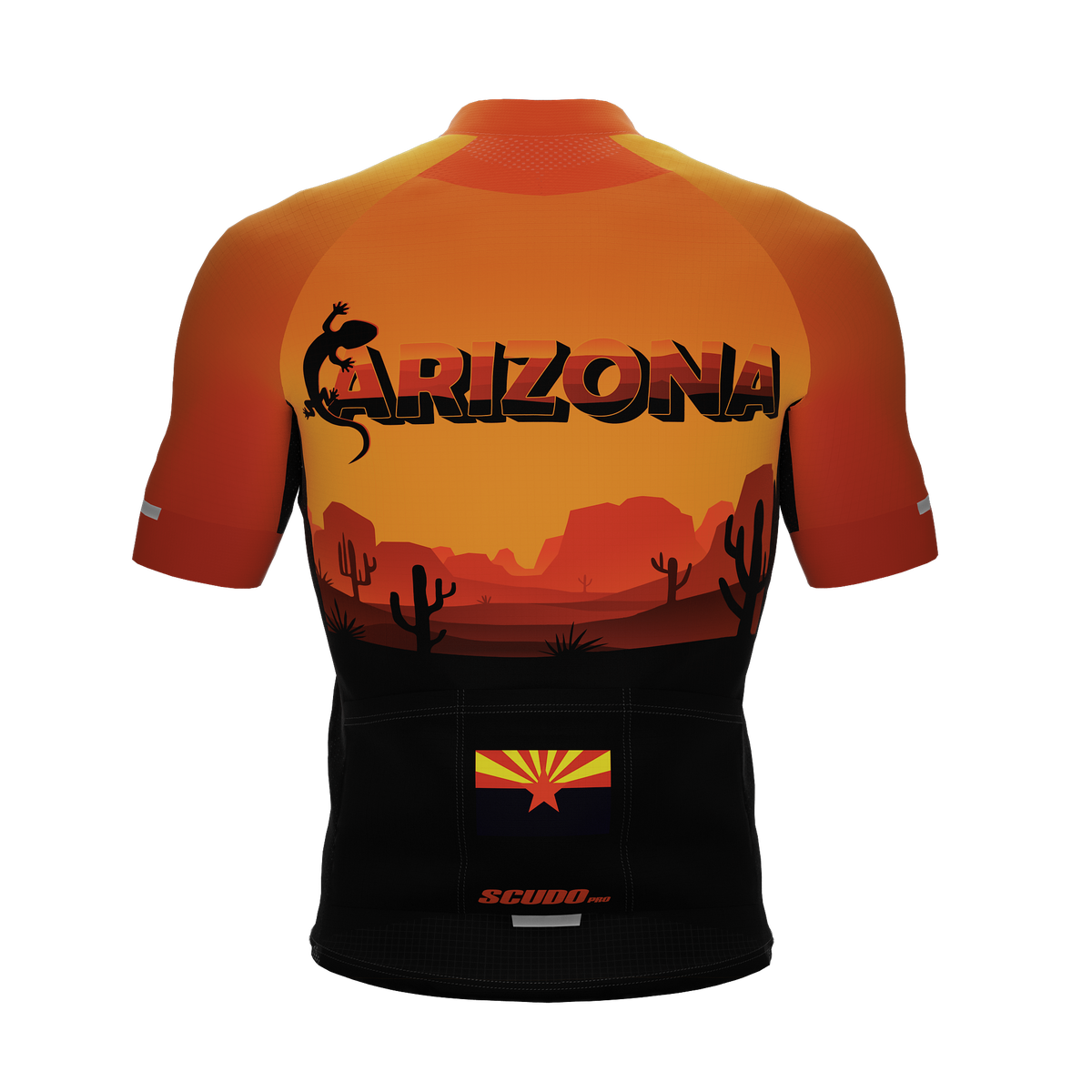 Arizona US State | Lizard | Short Sleeve Cycling PRO Jersey | Men and Women