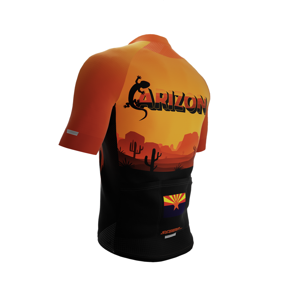 Arizona US State | Lizard | Short Sleeve Cycling PRO Jersey | Men and Women