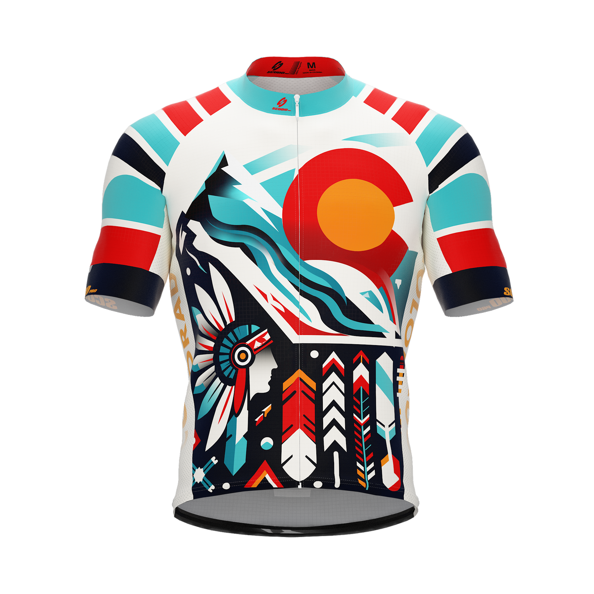 Colorado US State | Short Sleeve Cycling PRO Jersey | V1 | Men and Women