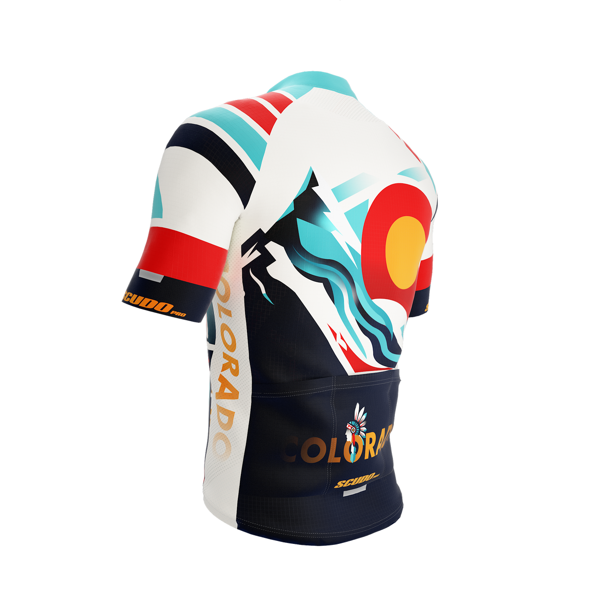 Colorado US State | Short Sleeve Cycling PRO Jersey | V1 | Men and Women