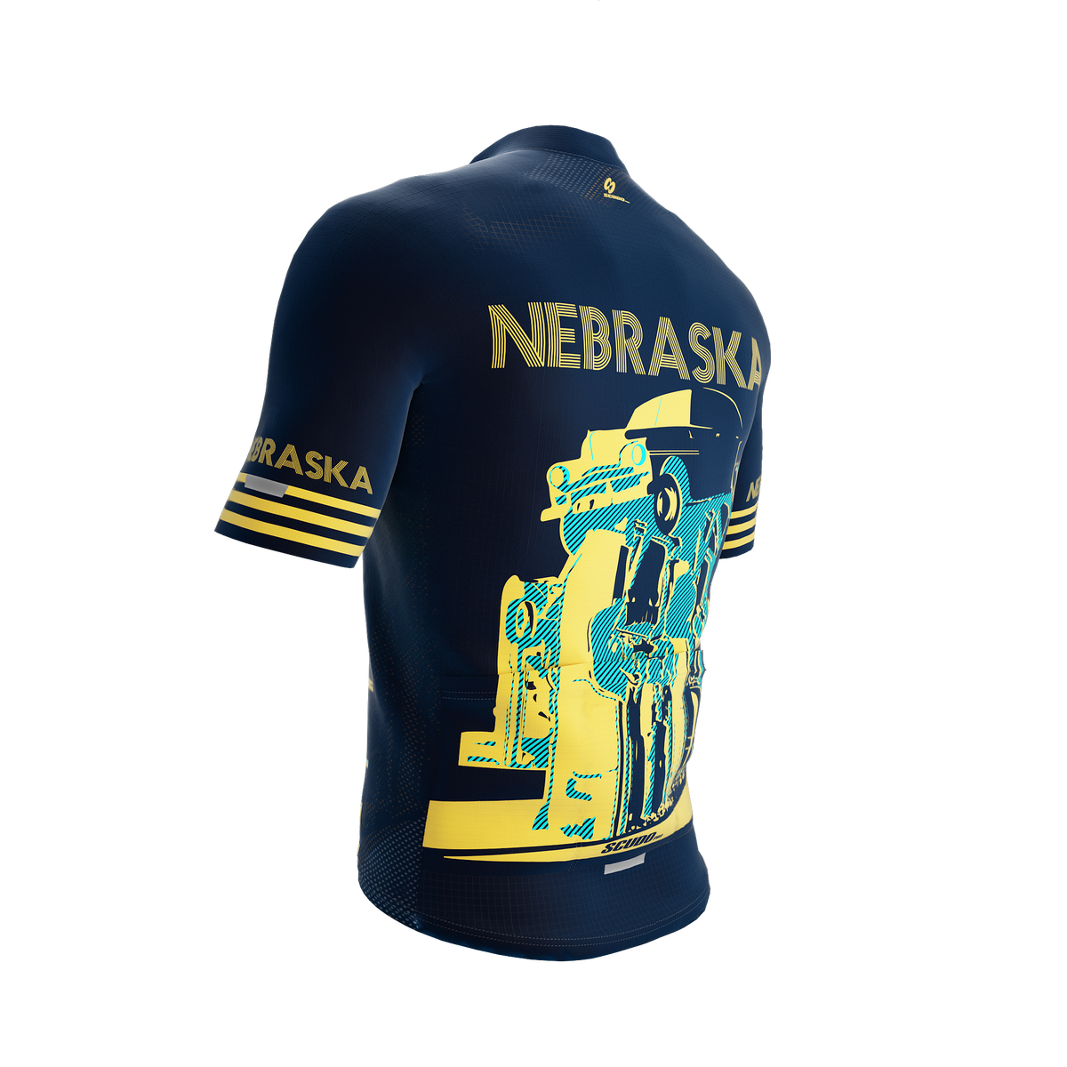 Nebraska US State | Short Sleeve Cycling PRO Jersey | Men and Women