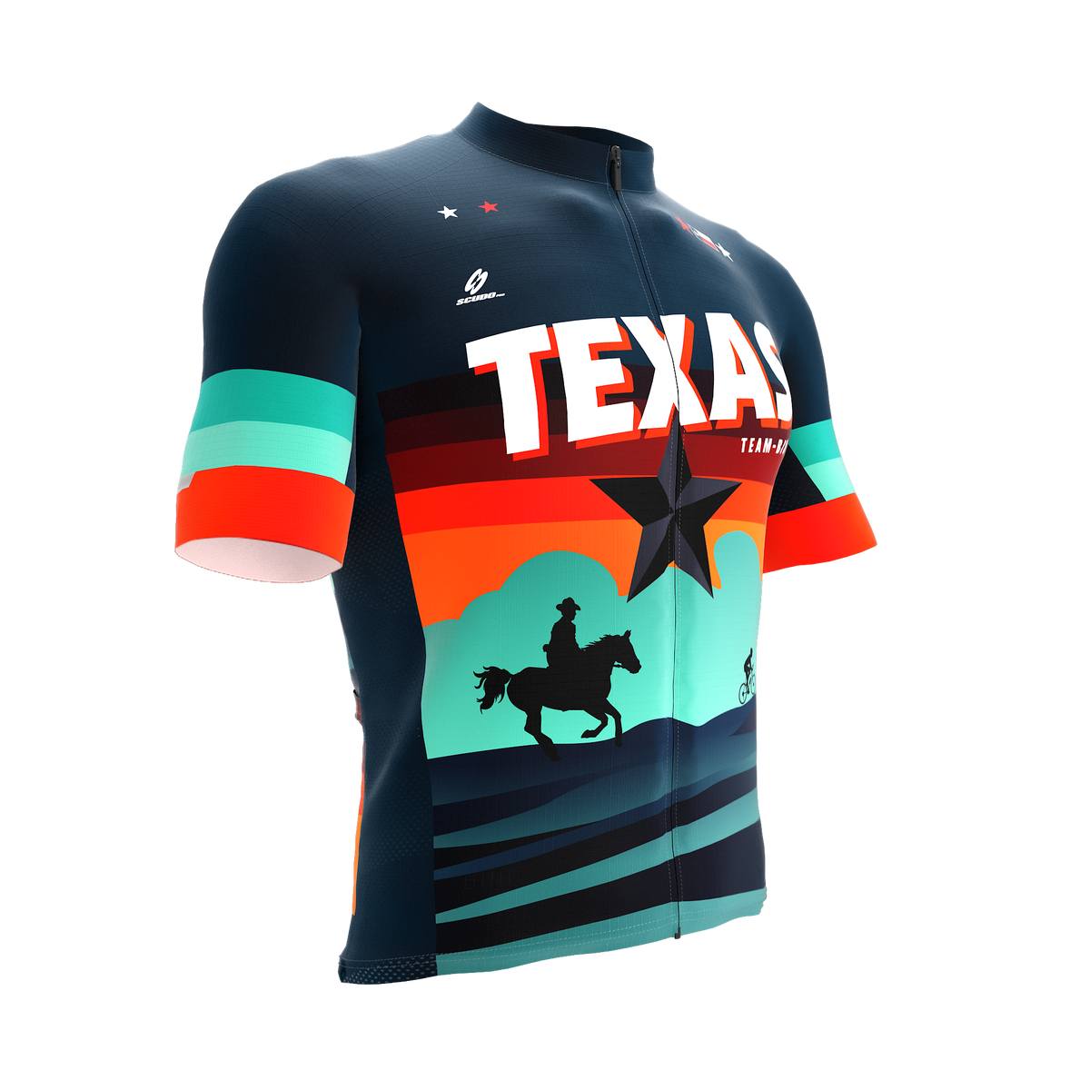 TEXAS Team Bike | Short Sleeve Cycling PRO Jersey | Men and Women